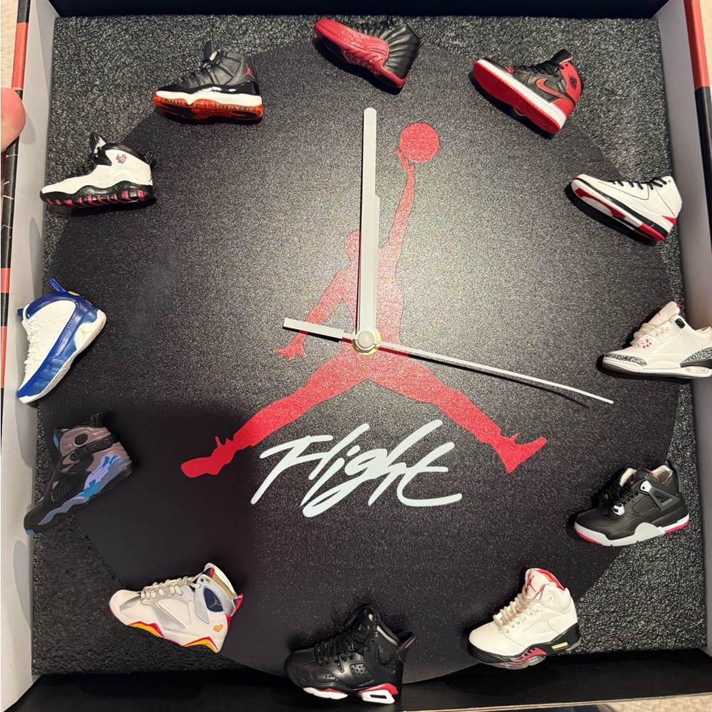 Jordan shoe clock